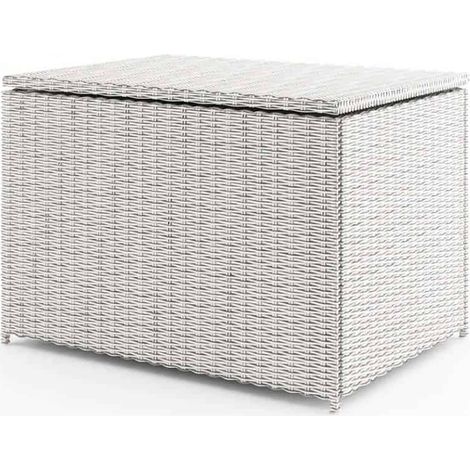 Box per terrazzo, balcone SCATOLA 82x100x74 590L Oltre royal white technorattan Homms (1/5)