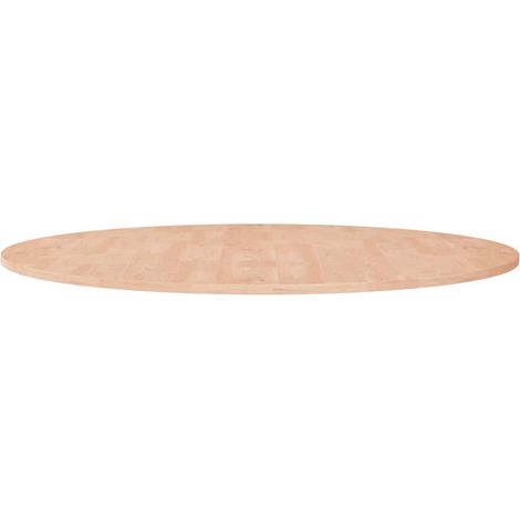 Runde Tischplatte Ø90x1,5 cm Unbehandeltes Massivholz Eiche vidaXL