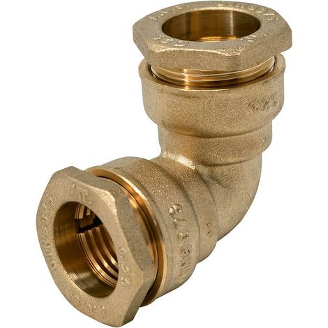 Raccord Coudé Laiton à Compression Pn16 Pour Tuyau Pe ø50