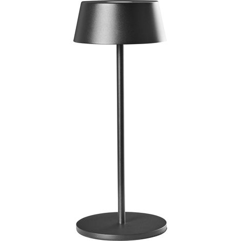 Lampada LED wireless da interno ed esterno in metallo con porta USB C ricaricabile nero Guder