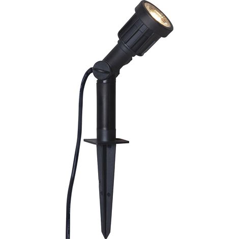 Star Trading Spot Outdoor LED Spotlight, décoration, noir, LED, blanc chaud, extérieur, 19 cm