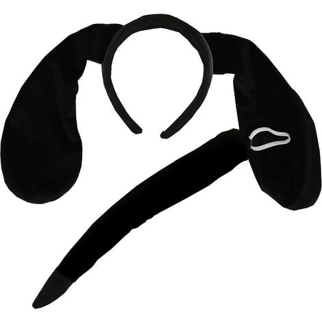 Tierohren-Haarreif und Schwanz für Damen und Mädchen, Halloween, Weihnachten, Party, süße Kopfbedeckung, Cosplay, Kostüm für Erwachsene