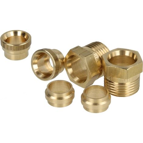 Kit de raccordement pour filtre fioul 3/8’’ x 8 mm double