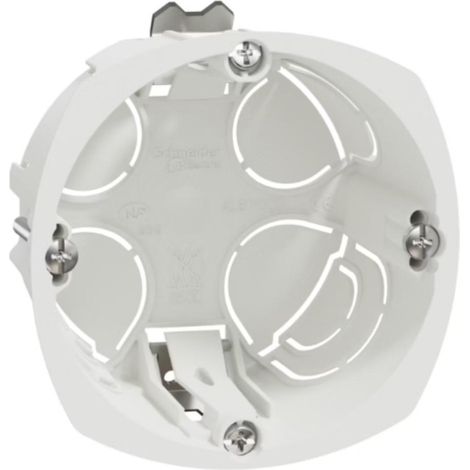 Boîte encastrement 67mm prof. 40mm 1 poste - Multifix - Schneider (1/5)