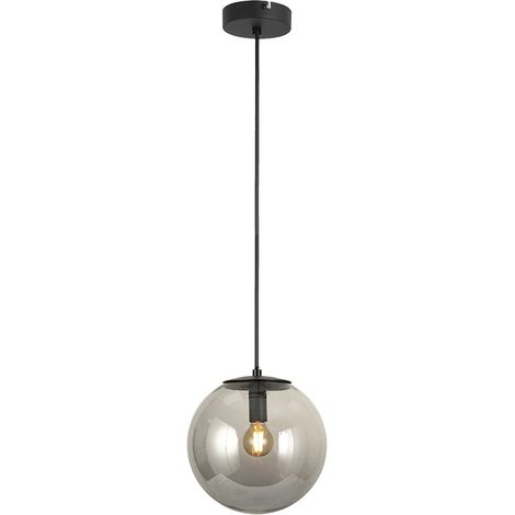 Lámpara de techo colgante Boston Negro Fumé 1xE14 (1/3)