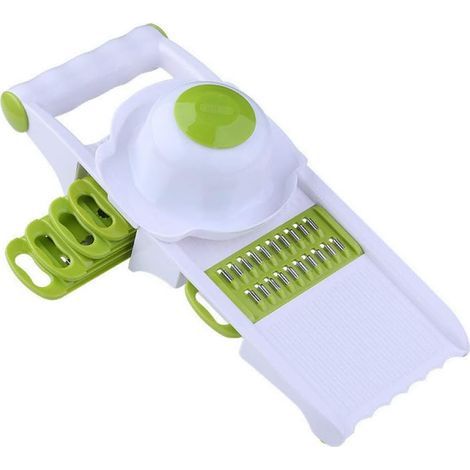 Coupe-légumes manuel multifonctionnel, trancheuse en acier inoxydable, éplucheuse de pommes de terre carotte râpe à fromage oignon tranchant outils de cuisine (1/5)