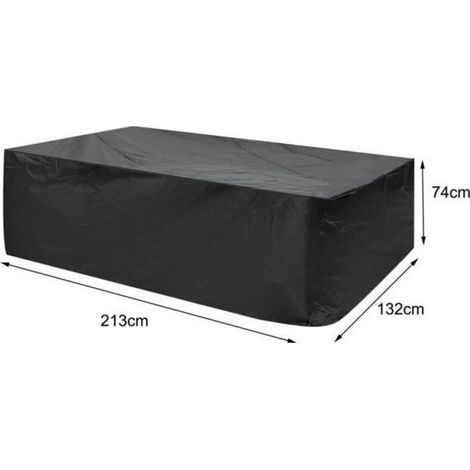 AUTREMENT Protective Cover - 213x132x74 cm - Black - 420D Polyester - Includes Storage Bag