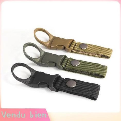 Garosa Clip pour bouteille d'eau Clip de bouteille d'eau en Nylon pour l'extérieur, porte-anneau jouets trampoline Rouge (1/4)