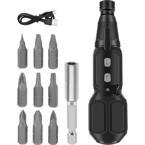 Jeu de Tournevis électriques de précision, Tournevis électrique sans Fil Rechargeable par USB, avec Modes manuels automatiques et lumière LED, kit d'outils de réparation électrique (1/5)