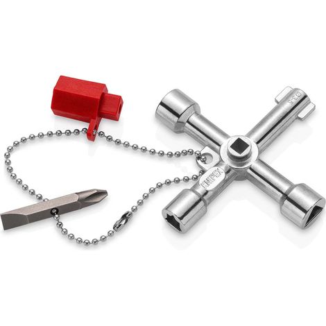 KNIPEX 00 11 03 Control Cabinet Key for all standard cabinets and shut-off systems 76 mm