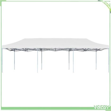 Tente de réception pliante - FAFEICY - 48872 - 3x9 m - Blanc - Structure inox (1/5)