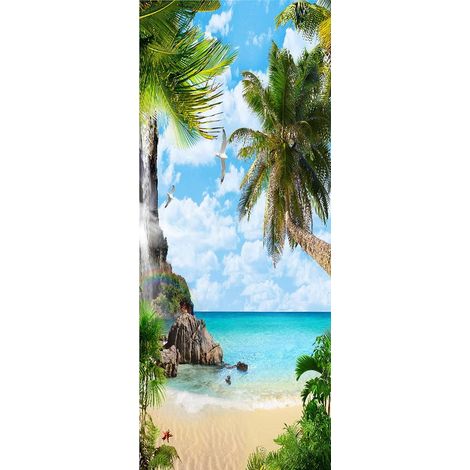 Selbstklebende Türfolie – PVC – Wiederablösbar – Klebefolie – Wandaufkleber – Für Schlafzimmer, Wohnzimmer und Flur – 200 x 77 cm (1/5)