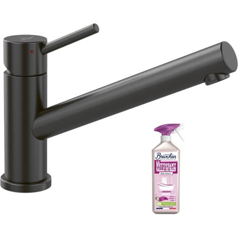Robinet cuisine VILLEROY ET BOCH Como Anthracite + nettoyant (1/5)