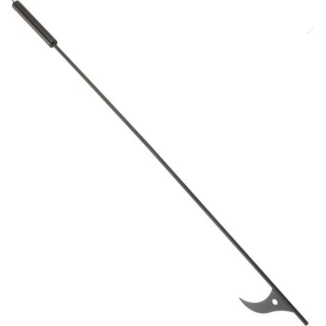 Beyamis Tisonnier en acier de 101,6 cm (40 pouces) de long, amovible, pour foyer extérieur, feu de camp, poêle à bois et usage intérieur. (1/5)