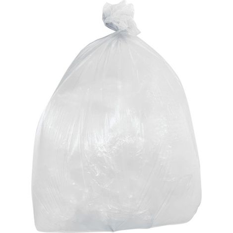 Sacs poubelle légers transparents 80L (lot de 200) - JANTEX (1/3)