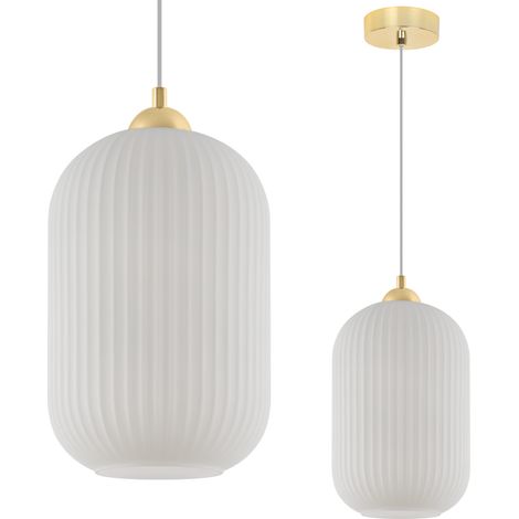 LAMPADA A SOSPENSIONE RIFFLE GOLD 1 PARALUME BIANCO PIATTO CILINDRO GRANDE E27 (1/5)