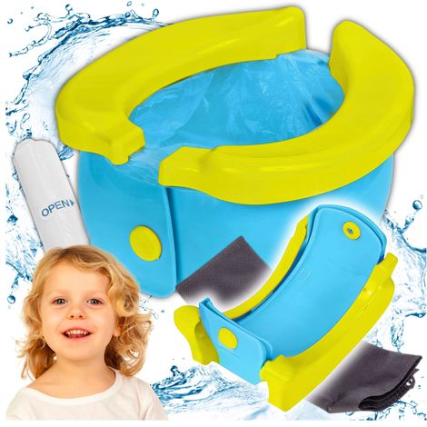 Faltbares Reise-Töpfchen für Kinder, Bananen-Design, mit Beuteln, 20 Stück