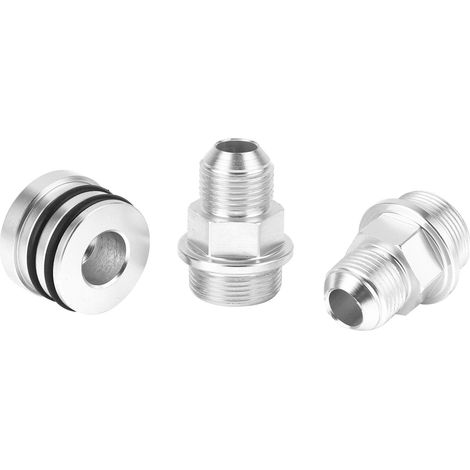 Bouchon de reniflard arrière M28 vers adaptateur 10AN, raccord accessoire compatible Honda B16 B18C, argent. (1/5)