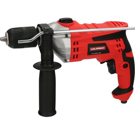 Marteau perforateur de 1050 watts. Avec vitesse variable. Comprend une mallette, une poignée et un guide en métal. (1/5)