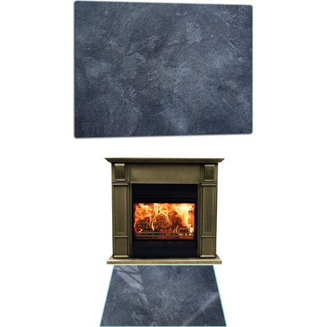 CHIMENEA DE CRISTAL TEMPLADO DIMENSIONES DE LA BASE 52x30cm GRAPHICS STONE (1/5)