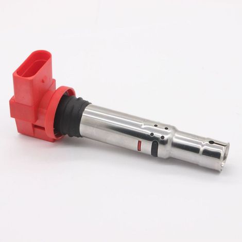 Ignition coil compatible with Volkswagen Polo Golf 1.4/1.6 OE:036905715F/G/A/C/E (Red)