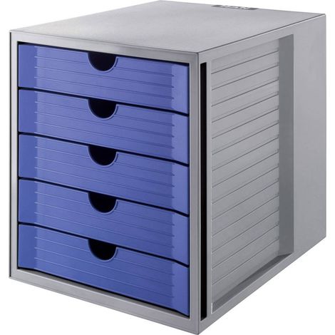 HAN SYSTEMBOX KARMA 14508-16 Cassettiera Grigio DIN A4, DIN C4 Numero cassetti: 5 (1/4)