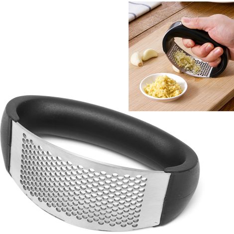 Knoblauchpresse, Zerkleinerer, manuelles Mahlwerkzeug mit Edelstahlring, Küchenzubehör (1/5)