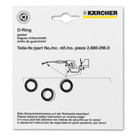 Joints toriques pour nettoyeur haute pression – Set de 3 pièces – Longueur 10mm – Compatible avec KÄRCHER K 2030 et K 217 (1/5)