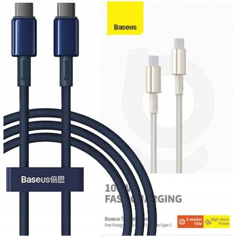 Câble USB-C - 100 W - 1 M - Bleu (1/5)