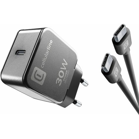 Cellularline ACHGOOKITC2CPD30WK Charger Kit USB-C 30W PD (1/2)