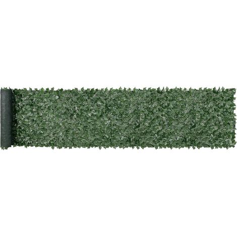 Support Maille Renforcé Intimité et Ombrage Clôture Lierre Artificiel 99x502cm Brise-Vue Décoratif Terrasse Balcon Cour (1/5)