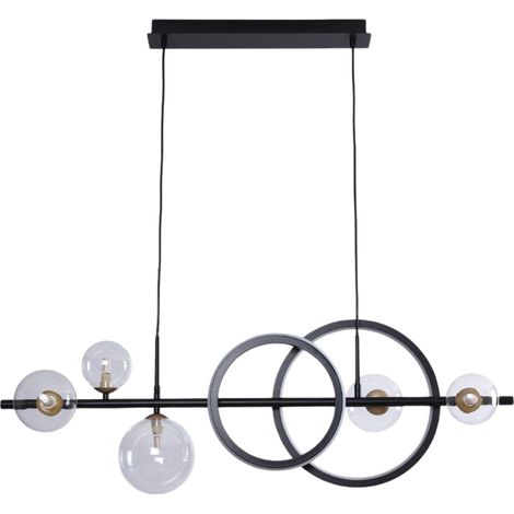 Lampada a sospensione TAREMI Zuma Line nero oro 7xG9 (1/5)