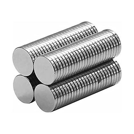100 aimants néodyme fins de 8 x 1 mm (disques magnétiques permanents de 8 mm x 1 mm) Aimants magnétiques ronds (8 x 1 mm) (1/4)