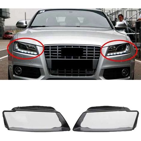 1 color: Transparent Material: PC Car headlight lens housing for Audi A5 2008 (1/5)