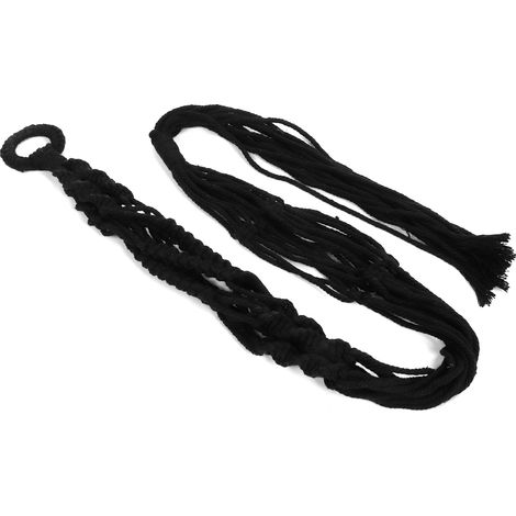 Support pour plantes en corde de coton torsadée, jardinière suspendue décorative, porte-pot de fleurs, décoration intérieure (1/5)