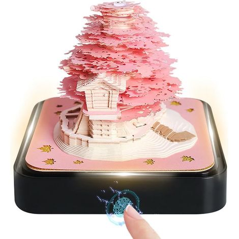Calendrier sculpté en papier 2026 - Calendrier artistique - Papier sculpté - Cadeau idéal pour Noël et pendaison de crémaillère - Décoration de bureau (1/5)