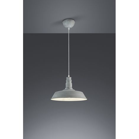Pendelleuchte Pagoda Will 1xE27 Zementeffekt Ø36 cm Trio Lighting