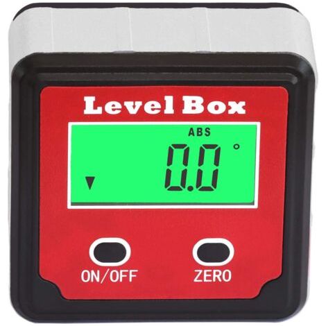 Inclinomètre à angle LCD numérique étanche à l'eau Boîte d'angle Boîte Bevel Box Level Box d'angle Aimants intégrés (1/5)