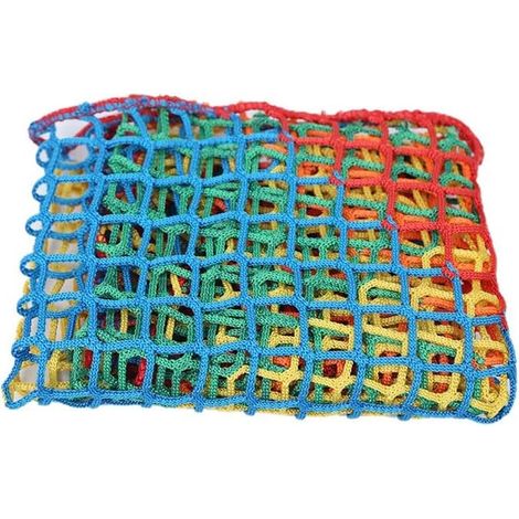 Filet Corde Filet de Sécurité pour Enfants Chat Filet de Protection Colorée sans Noeud pour Escaliers et Balcon Réseau de Remorques Filet de Protection Décoratif pour Aire de Jeux (1/5)