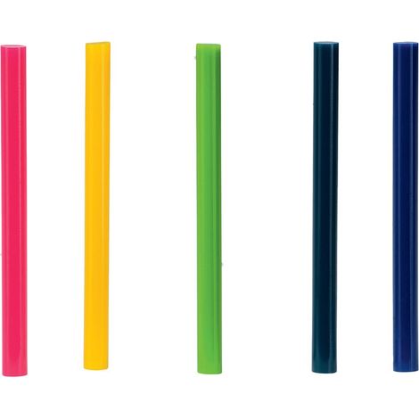 Blister da 36 Colla Stick Ø7x90mm Rossa, Verde, Gialla, Blu e Nera 5001426 Rapid