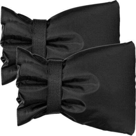 Copertura antigelo nera per rubinetto da esterno, impermeabile, protettiva, isolante, per giardino, protezione dal gelo invernale, borsa antivento. (1/5)