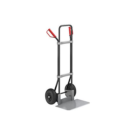 eurokraft pro  Carrello per sacchi  nero  piano di appoggio