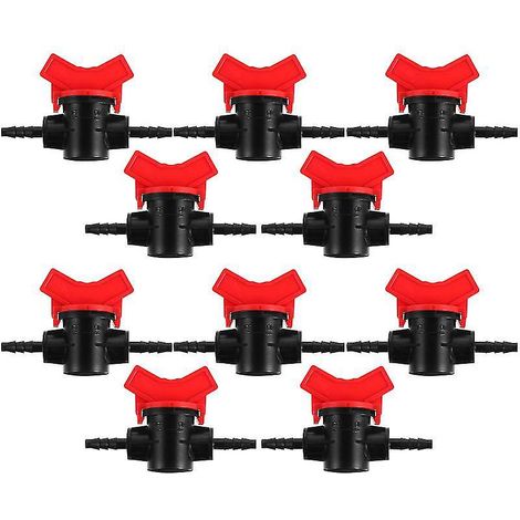 Lot de 10 vannes d'irrigation pour jardinage et agriculture domestique (1/3)