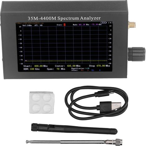 Analizzatore di frequenza portatile 35-4400 MHz, per analisi RF di piccole dimensioni con modulo di tracciamento della sorgente. (1/5)