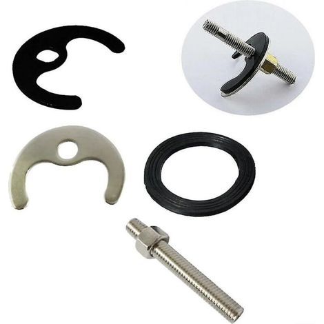 Kit de fixation pour robinet mitigeur monobloc d’évier – ensemble de boulons et rondelles pour installation facile (trou unique) (1/3)