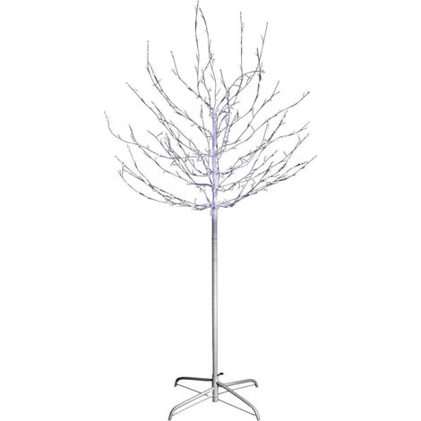 Fééric Lights And Christmas – Arbre lumineux d'intérieur 150 cm – 400 LED blanc froid – Métal, PVC et cuivre – Câble d'alimentation 5 mètres (1/4)