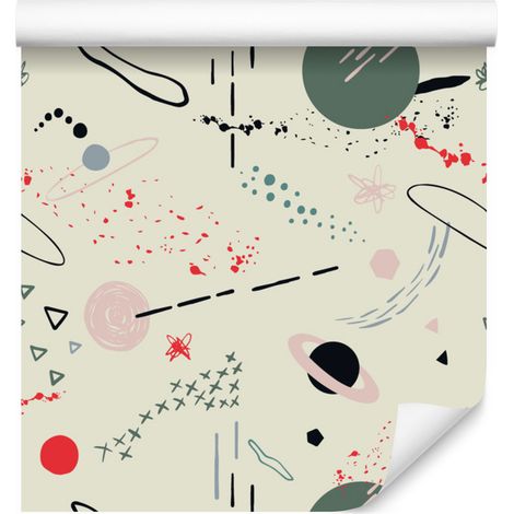 Papier peint Cosmos de style scandinave pour salon et chambre 50x1000 cm (1/5)
