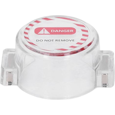 Ortviai Cache-bouton d'arrêt d'urgence magnétique rond en polycarbonate transparent BD-H01-4 (1/5)
