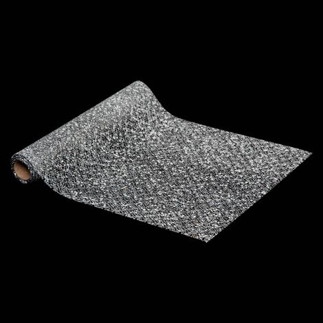 Mesh-Stoff mit Pailletten 28x300cm Silber - Feeric lights & christmas