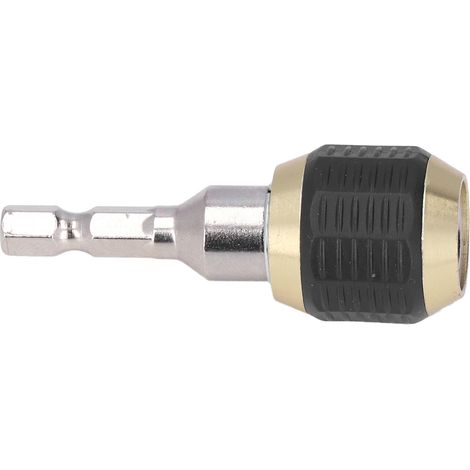 Tige de raccord rapide 60 mm pour terrasse et charpente bois, embout auto-bloquant 1/4" hexagonal.